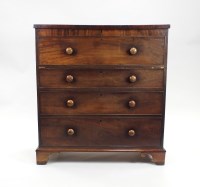 Lot 241 - A Victorian mahogany chest of drawers,mid-19th...