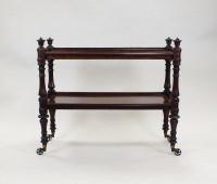 Lot 250 - A mid Victorian mahogany two tier buffet, each...