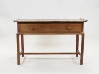 Lot 256 - A Chinese style hardwood side table the...