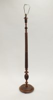 Lot 264 - An oriental carved hardwood standard lamp,...