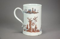 Lot 24 - A Worcester porcelain mug in the Question Mark...