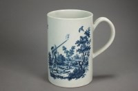 Lot 30 - A Worcester porcelain mug transfer-printed in...