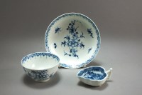 Lot 31 - A small Worcester blue and white porcelain...