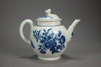 Lot 38 - A small Worcester porcelain teapot and cover...
