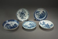 Lot 51 - A selection of Caughley saucers to include...
