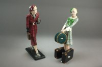 Lot 107 - Two Goldscheider Art Deco pottery figures...