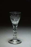 Lot 126 - A set of six wine glasses, late 19th/early...