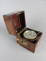 Lot 172 - A mahogany cased two day marine chronometer...