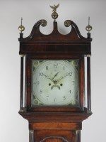 Lot 174 - A George III oak and mahogany cross banded...