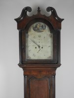 Lot 175 - A George III oak and mahogany crossbanded...