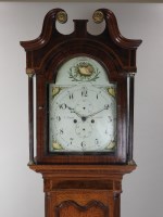 Lot 214 - A George III oak and mahogany crossbanded...