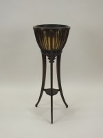 Lot 220 - An Edwardian mahogany lined jardiniere or...
