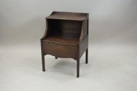 Lot 231 - A George III mahogany night table, late 18th...