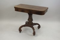 Lot 235 - A Regency rosewood and boxwood strung card...