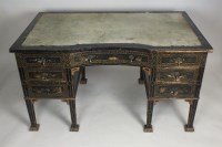 Lot 240 - A 1920s 'Chinese Chippendale' chinoiserie desk,...