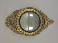 Lot 243 - A William IV gilt framed wall mirror, second...