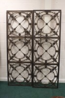 Lot 252 - A pair of bronze internal gates, early 20th...