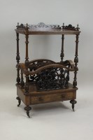 Lot 258 - A Victorian figured walnut and foliate strung...