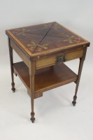 Lot 260 - An Edwardian mahogany satinwood cross banded...