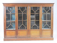 Lot 262 - An Edwardian mahogany and chequer strung...