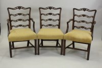 Lot 276 - A set of eight (6+2) George III style mahogany...