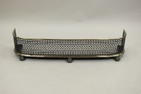 Lot 291 - A 19th century brass fender with pierced...