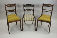 Lot 307 - Six various Regency simulated rosewood and...