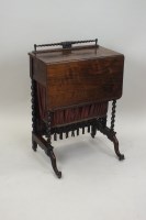Lot 314 - A William IV rosewood work table, second...