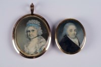 Lot 3 - Two early 19th century portrait miniatures...