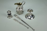 Lot 35 - A Georgian silver cream jug, with later...