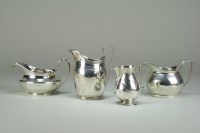 Lot 44 - A George III silver cream jug dated 1803,...
