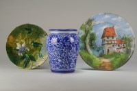 Lot 53 - A Spanish tin glazed vase 19th/20th Century Of...