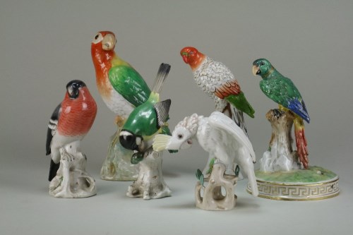 Lot 55 - A collection of Continental porcelain figures,