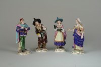 Lot 57 - A group of four Derby porcelain style figures,...