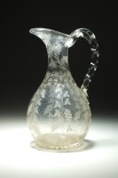 Lot 93 - An early 19th century engraved glass claret...