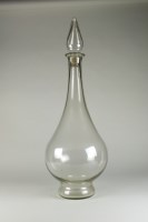 Lot 108 - A large glass carboy with teardrop shape cover,...