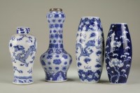 Lot 132 - A group of four Chinese blue and white vases...