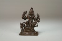 Lot 141 - An Indo-Tibetan bronze figure of Kali...