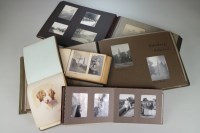 Lot 148 - A group of Edwardian photographs top albums...