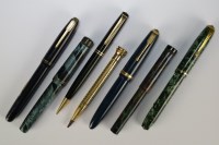 Lot 154 - A collection of ball and fountain pens, to...