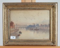 Lot 206 - Arthur Cox (late 19th century) Sunset, the...