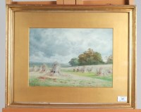 Lot 207 - Peter Ghent, (1857-1911) Harvest time, signed...