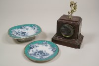 Lot 289 - A Victorian rouge marble mantel time piece...