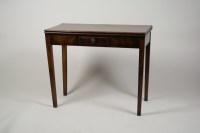 Lot 308 - A George III mahogany tea table, the...