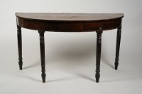 Lot 322 - A Regency mahogany dining table D-end with...