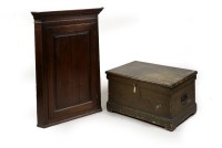 Lot 326 - A Victorian brown painted pine silver chest...