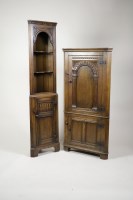 Lot 351 - Two Titchmarsh & Goodwin oak free standing...