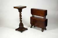 Lot 366 - An Edwardian walnut double drop leaf...