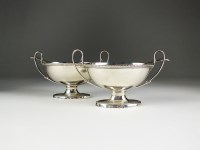 Lot 18 - A pair of George III silver Adams style salts,...