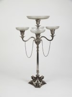 Lot 35 - An Adams style silver plated epergne, designed...